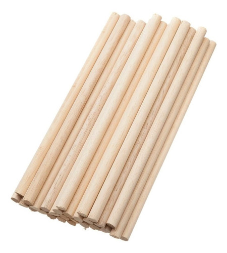 10 Tarugos Varillas Madera 8 Mm X 30 Cm Artesanías, Tapices