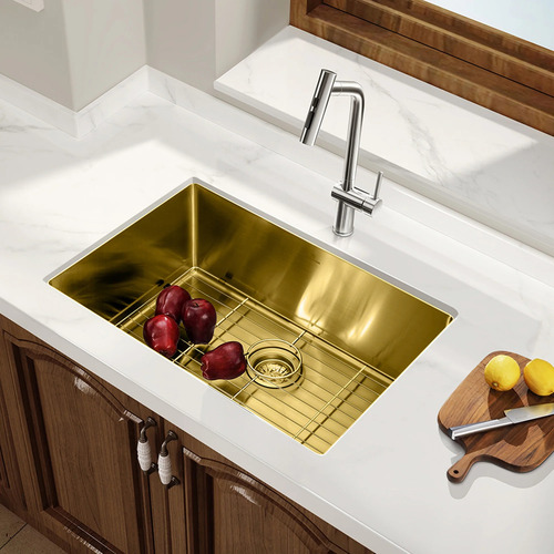 Cuba Gourmet 60x40 Higold Handmade Gold Aço Inox C/ Válvula Gold