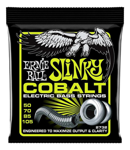 Cuerdas De Bajo Ernie Ball 2732 Cobalt Bass Reg Slin