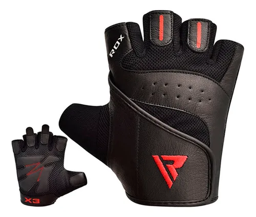 Guantes De Levantamiento Rdx S2 Cuero Training Wgl-s2b