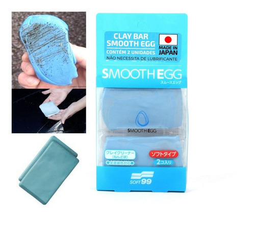 Clay Bar Smooth Egg Macia Com 2 Unidades 50g Soft99