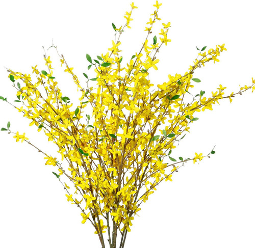 Sggvecsy Tallos De Forsythia Falsos Flores De Orquídeas Arti