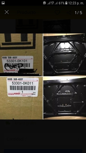 Capot Toyota Hilux Fortuner 2006 Al 2011 Original 