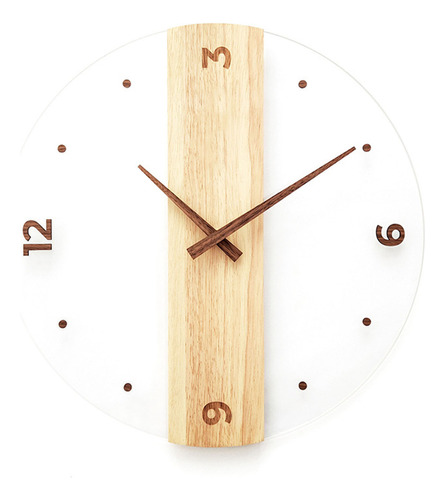 Nuevo Reloj De Pared Redondo Silencioso Con Panel Moderno De