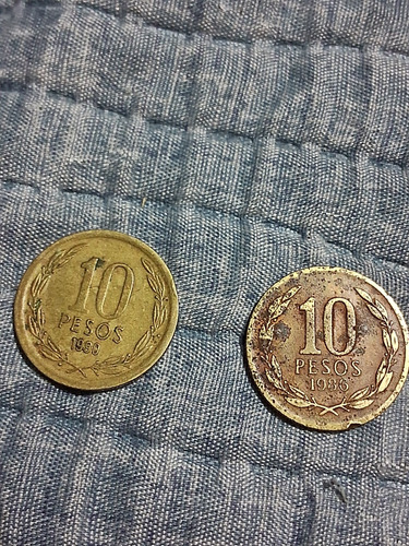 Moneda De $10 Ángel De La Libertad 1986 Fecha Ancha