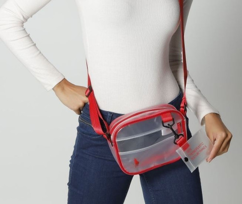 Bolsa Crossbody Hpc Polo Color Rojo Traslúcida