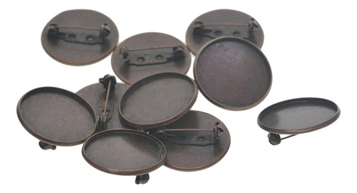 3 X 10 Broches De Broche Con Base De Disco De 25 Mm, Bandeja