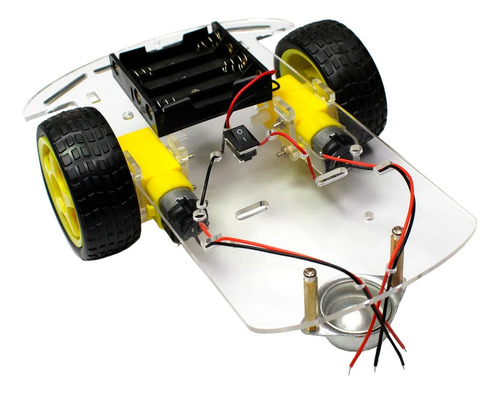 Chasis Kit Carro Robot Seguidor Arduino 3 Ruedas Ecuaplus