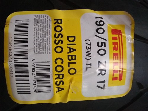 Cubierta Pirelli Diablo Rosso Corsa 190/50-17