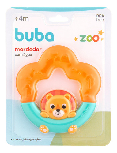 Mordedor Leãozinho Zoo Com Água Free Bpa 19621 - Buba