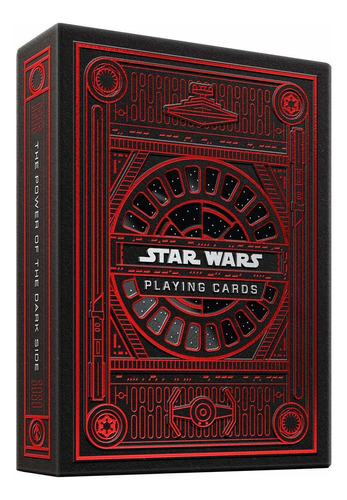 Naipes De Poker Mjm Star Wars Dark Side (rojo) Jugando A Npk