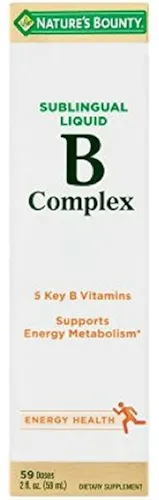 Natures Bounty Vitamina B Complejo Sublingual Liquido 2 Oz (