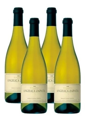 Vino Angelica Zapata Chardonnay Alta 750m X 4u - Flex Oferta