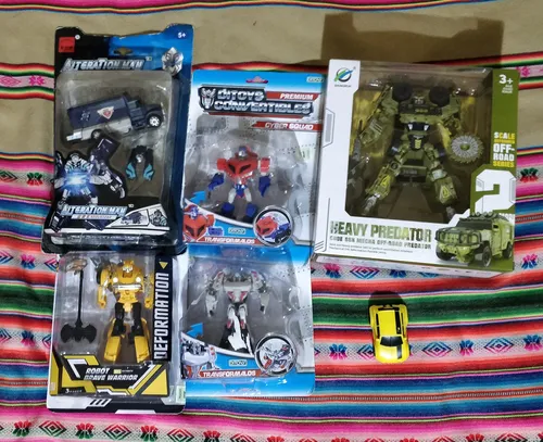 comprar Lote Figuras Transformers!! Bootleg Ko. Optimus\u002Fmegatron Mas