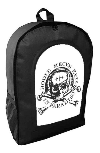 Mochila Negra Mexico Mexicana Calavera Art#ar331