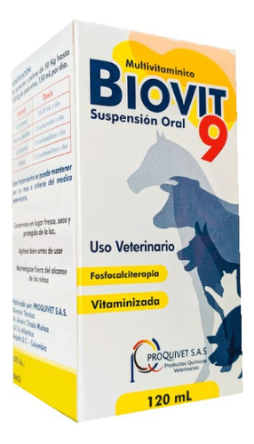 Biovit 9 Susp Oral Perros Multivitaminico 120ml