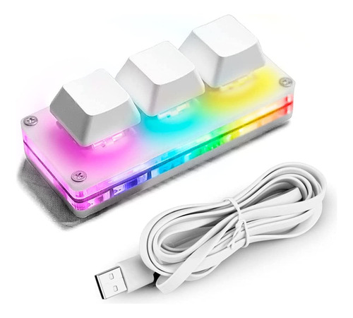 Ecarke Usb Mini Teclado Osu 3 Teclas Hotswap Teclado Juegos