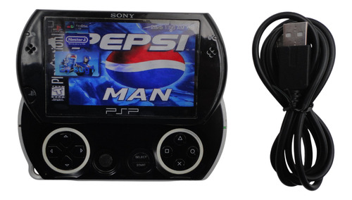 Sony Psp Go Negro 16gb Hack Con Juegos Y Cable De Carga Gta Negro