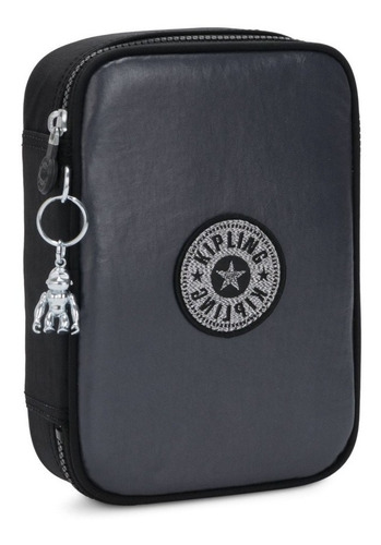 Imagem 4 de 5 de Estojo Grande Estruturado Kipling 100 Pens Preto