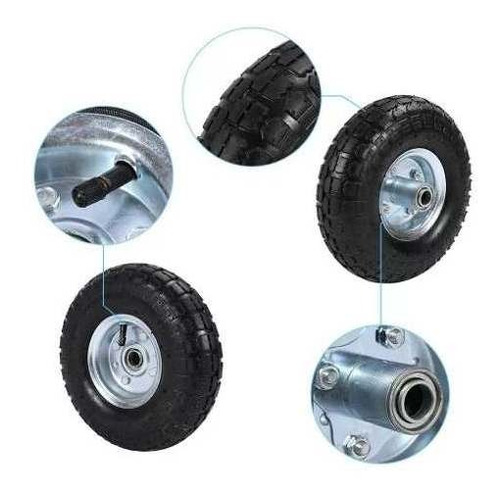 Imagen 6 de 6 de Pack 2 Ruedas Inflables Original 10 Pulgadas Carro, Yegua