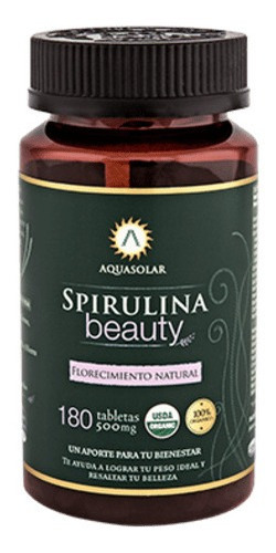 Spirulina Beauty 500 Mg X 180 Tabletas - Aquasolar