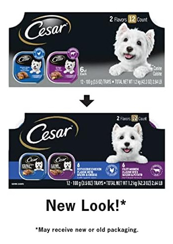 Cesar Pan Húmedo Suave Para Perros En Salsa Sabor A Pollo Ro