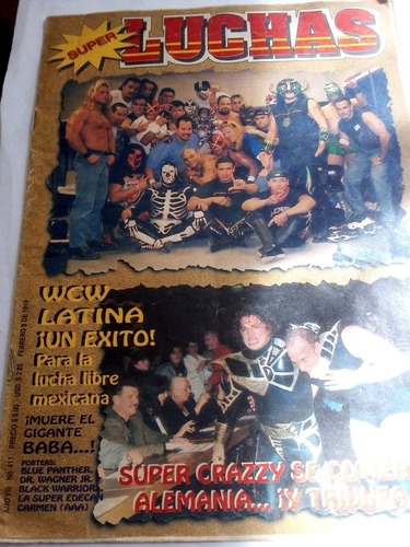 Revista Super Luchas 1999 Festival De Lucha Wcw Latino