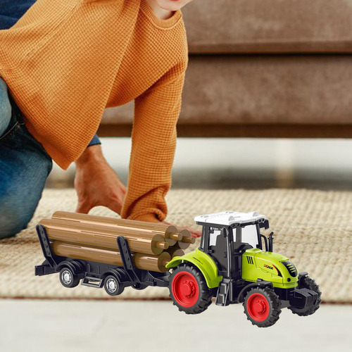 Camión Tractor De Granja, Vehículo De Camión De Madera