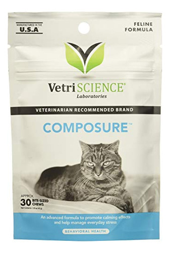 (4 Paquetes) - Laboratorios Vetriscience Compostura Felina, 