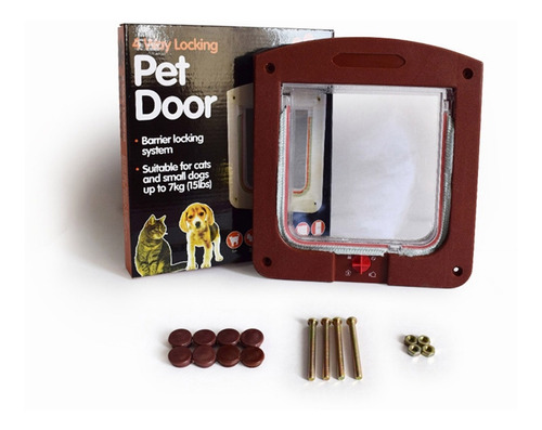 Puerta Exterior Pequeña  Para  Gato Perro Mascota Gato