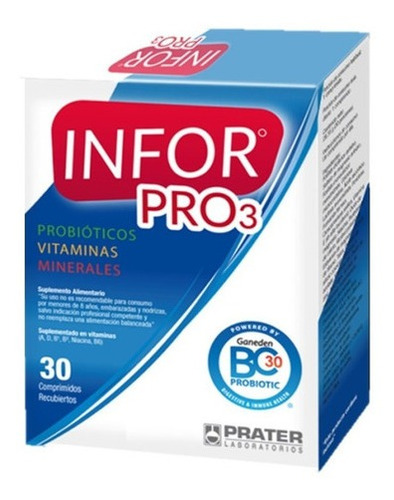 Infor Pro 3 x 30 comprimidos multivitamínicos originais