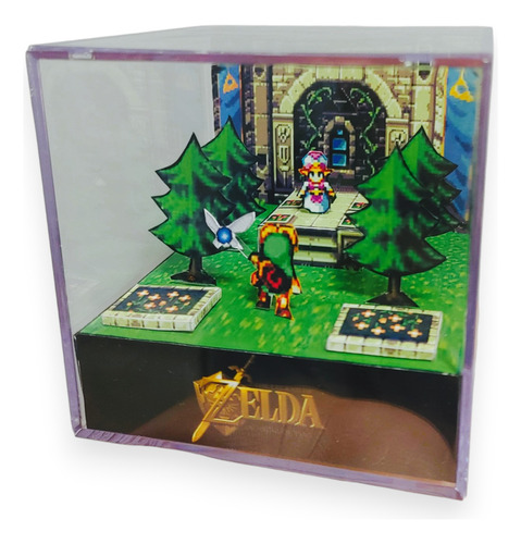 Cubo Diorama 2d Zelda