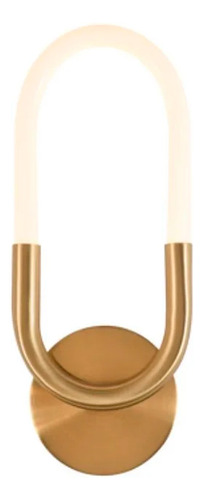 Aplique Pared Oble Led 7w Lampara Triple Tono Luz Deco Estructura Oro