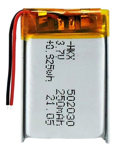 Batería Litio Recargable Hkx 502030 3.7v 250mah Auricular