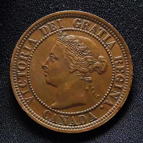 Canadá 1 Cent 1888 Excelente Km 7 Reina Victoria