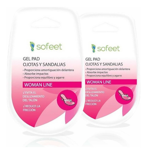 Plantilla Gel Pad Para Ojotas Y Sandalias - Sofeet