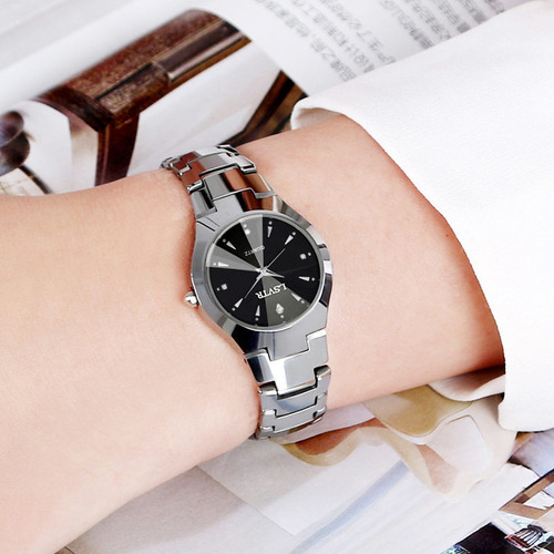 Reloj Hombre Dama Moda Casual Pareja Correa Metálica