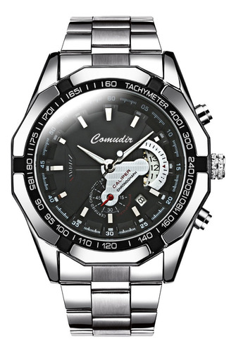 Reloj Para Hombre Con Correa De Acero Luminoso Impermeable