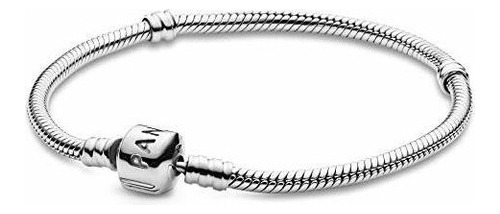 Pandora Jewelry Pulsera De Plata Esterlina Con Dije De Caden