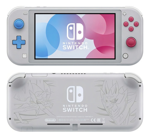 Nintendo Switch Lite 32GB Zacian and Zamazenta Edition color gris y cian y magenta