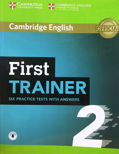 Cambridge First Trainer 2 :six Pract Test W/key With Downloa