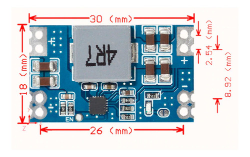 Imagen 3 de 5 de 2 X Módulo Mini560 Reductor Voltaje Fijo 3.3v,5v,9v,12v 5a