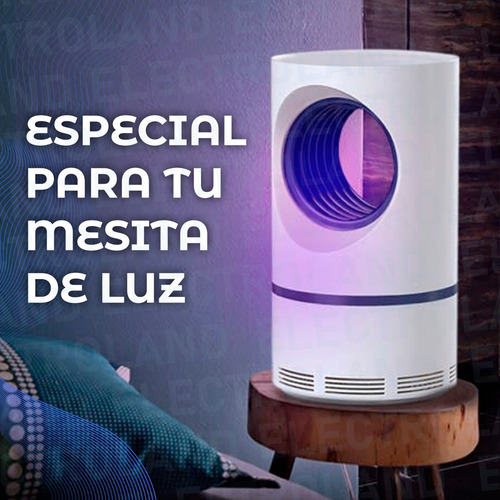 Imagen 5 de 10 de Lampara Mata Insectos Mosquitos Luz Led Uv Usb Killing Lamp