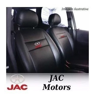 Imperdível  Capa De Banco Couro Com Logo Jac Motors J5