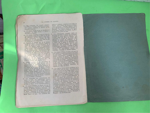 Antiguo Folleto La Guerra Agosto 1917 Con Mapas (Usado)