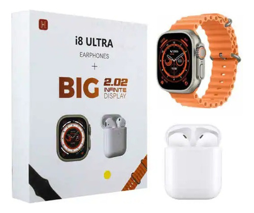 Combo Big 2.0 Reloj Inteligente Smartwatch I8 Ultr + AirPods