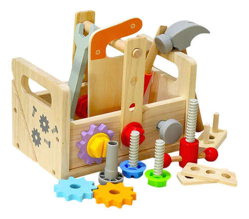 Juego De Herramientas De Madera Para Niños Pequeños, Kits