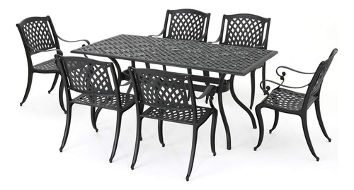 Christopher Knight Home Cayman Outdoor - Juego De Comedor D