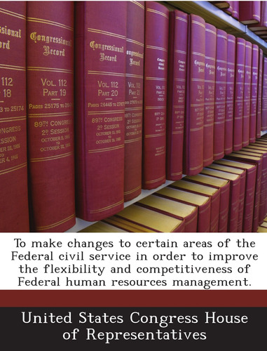 Libro: Realizar Cambios En Ciertas Áreas Del Servicio Civil
