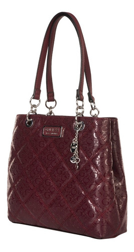 Bolsa Satchel Guess Factory Logo Estampado Para Mujer